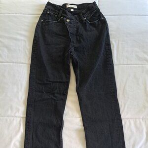 Abercrombie High-Rise Dad Jeans / Black Rinse - 24R Curve Love